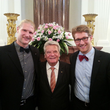 Silbernes Lorbeerblatt für Johan Driessen und Jakob Husen
