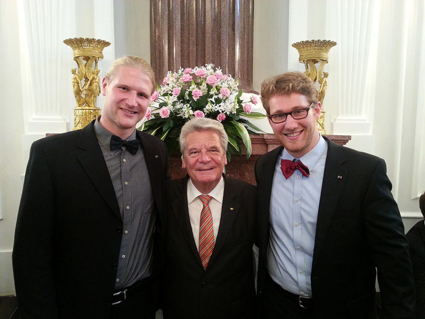 Silbernes Lorbeerblatt für Johan Driessen und Jakob Husen